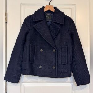 NWT Banana Republic Dark Navy Double-Breasted captain’s coat